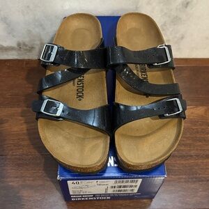 Birkenstock Glossy Black Sandals